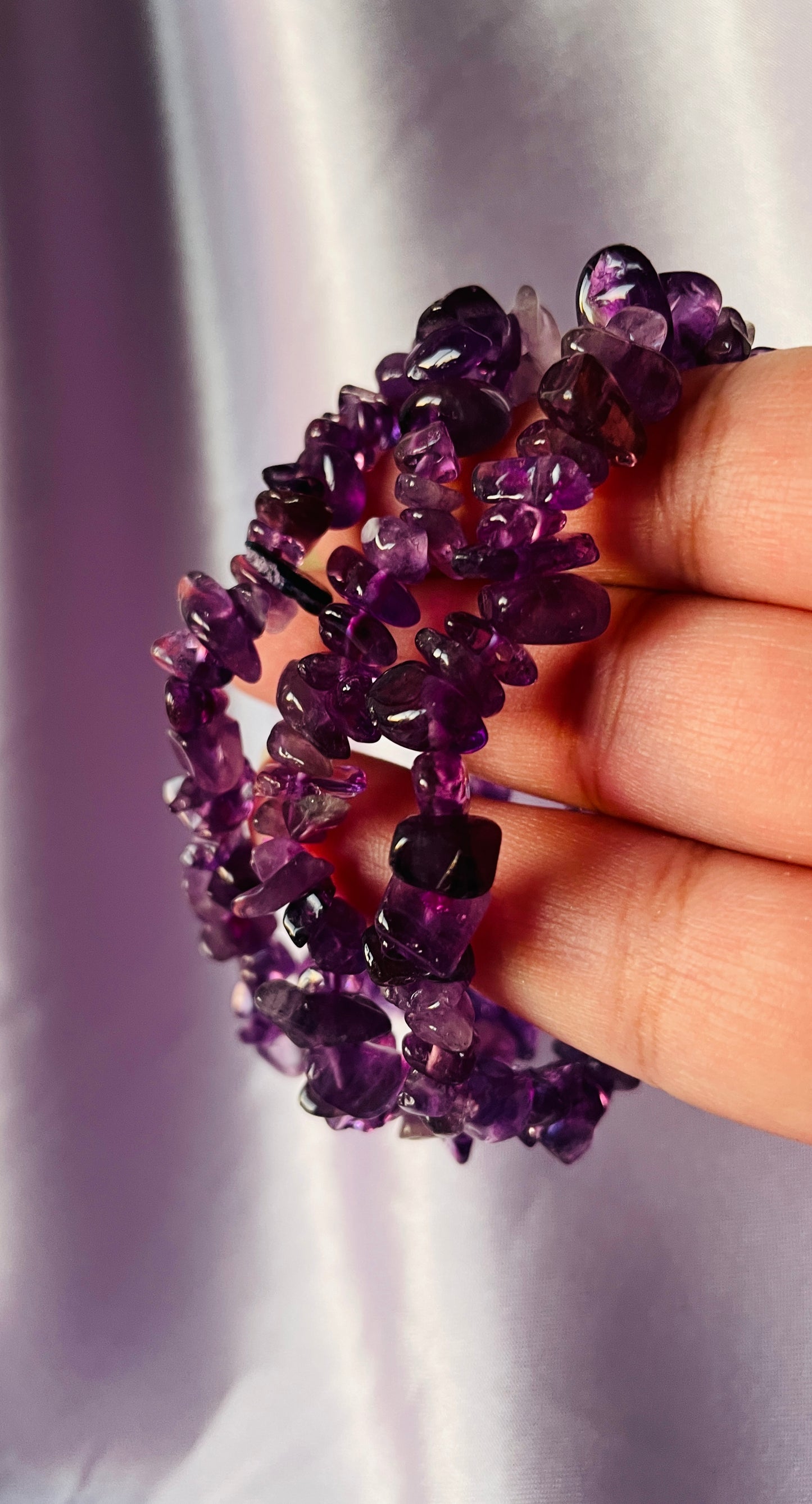 Amethyst Chip Bracelets