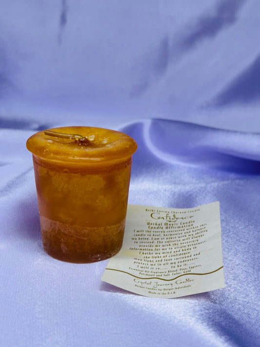 Reiki-Charged Votive Candle: Confidence