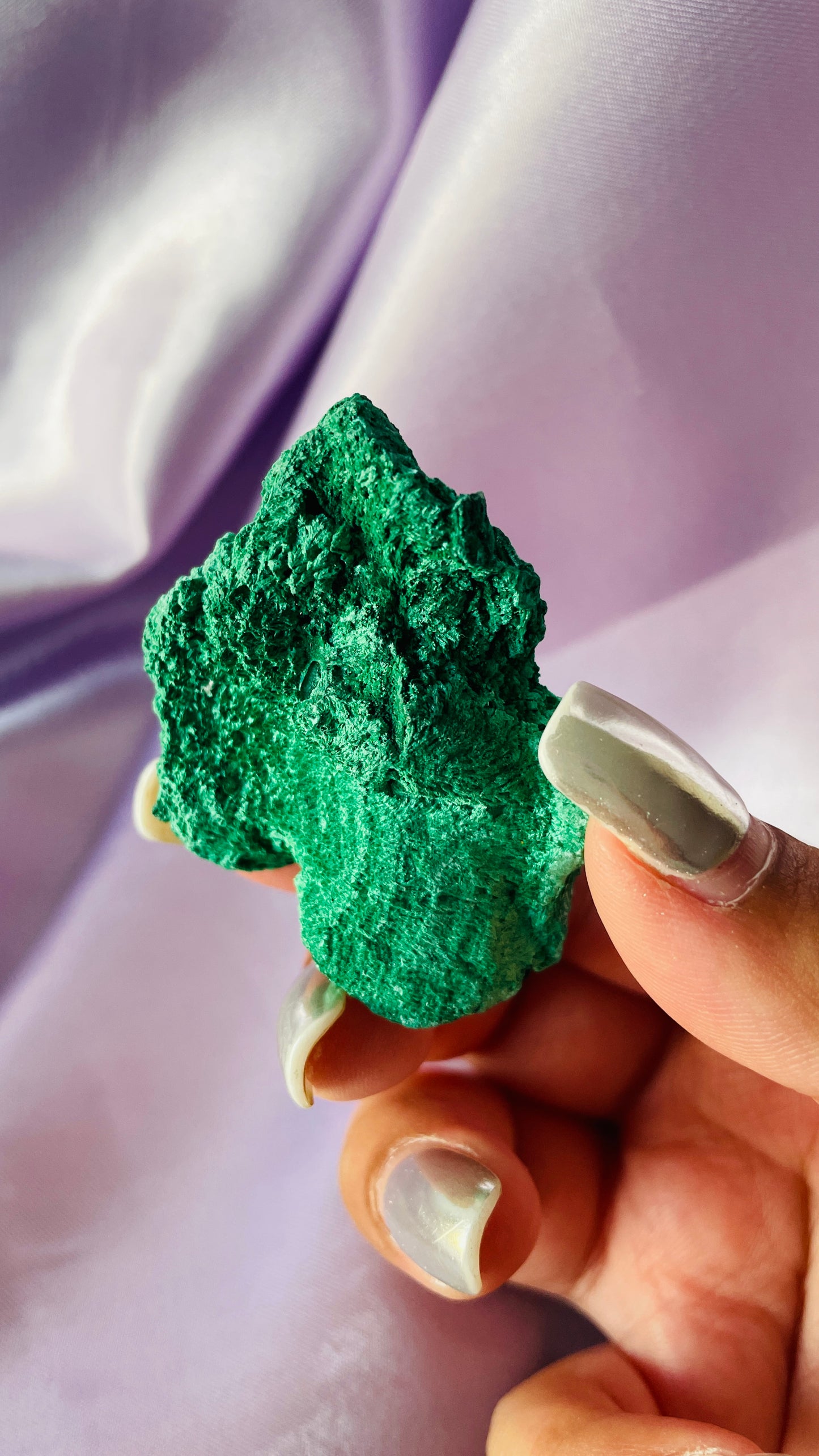 Raw Fibrous Malachite Specimens