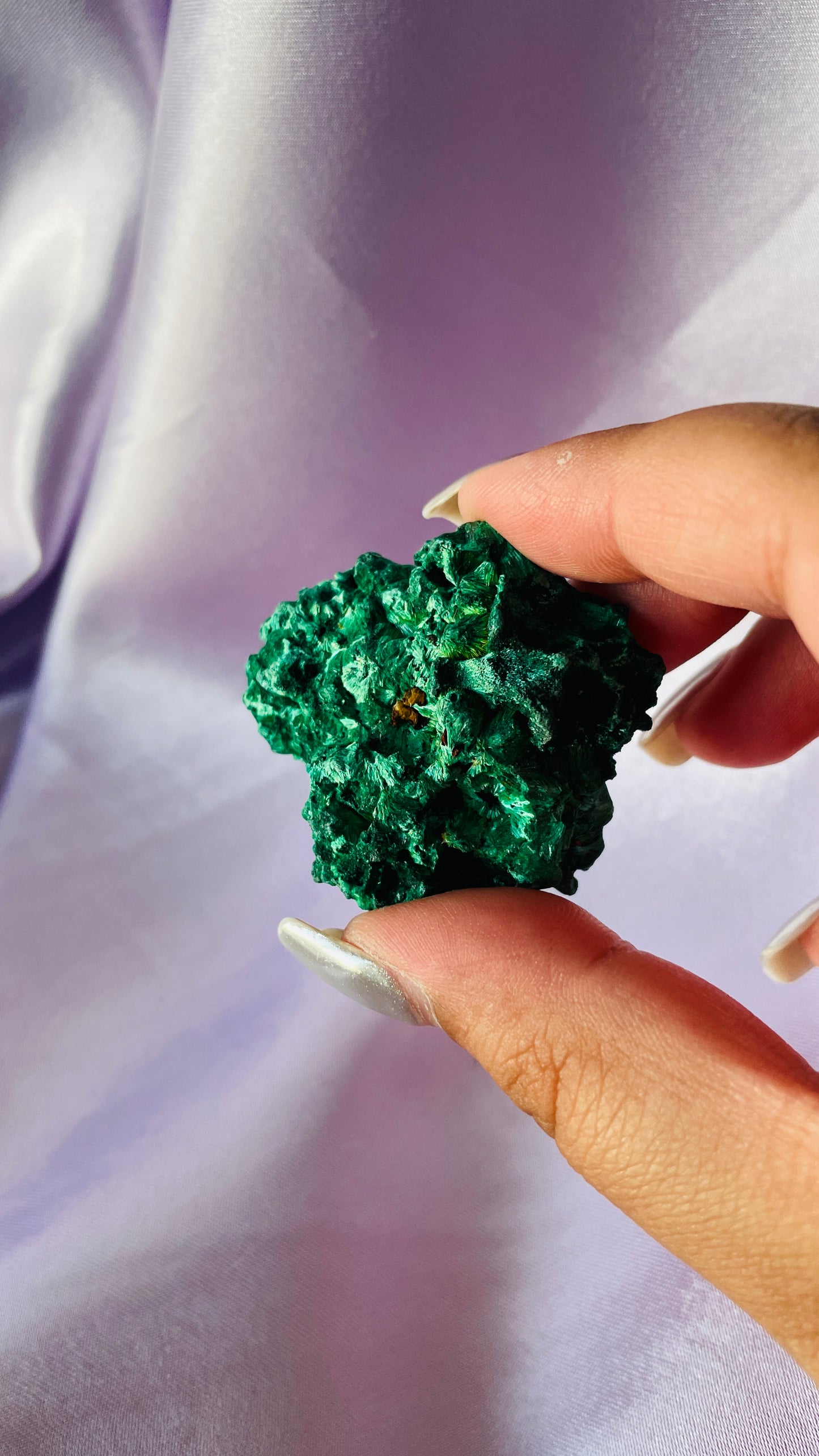Raw Fibrous Malachite Specimens