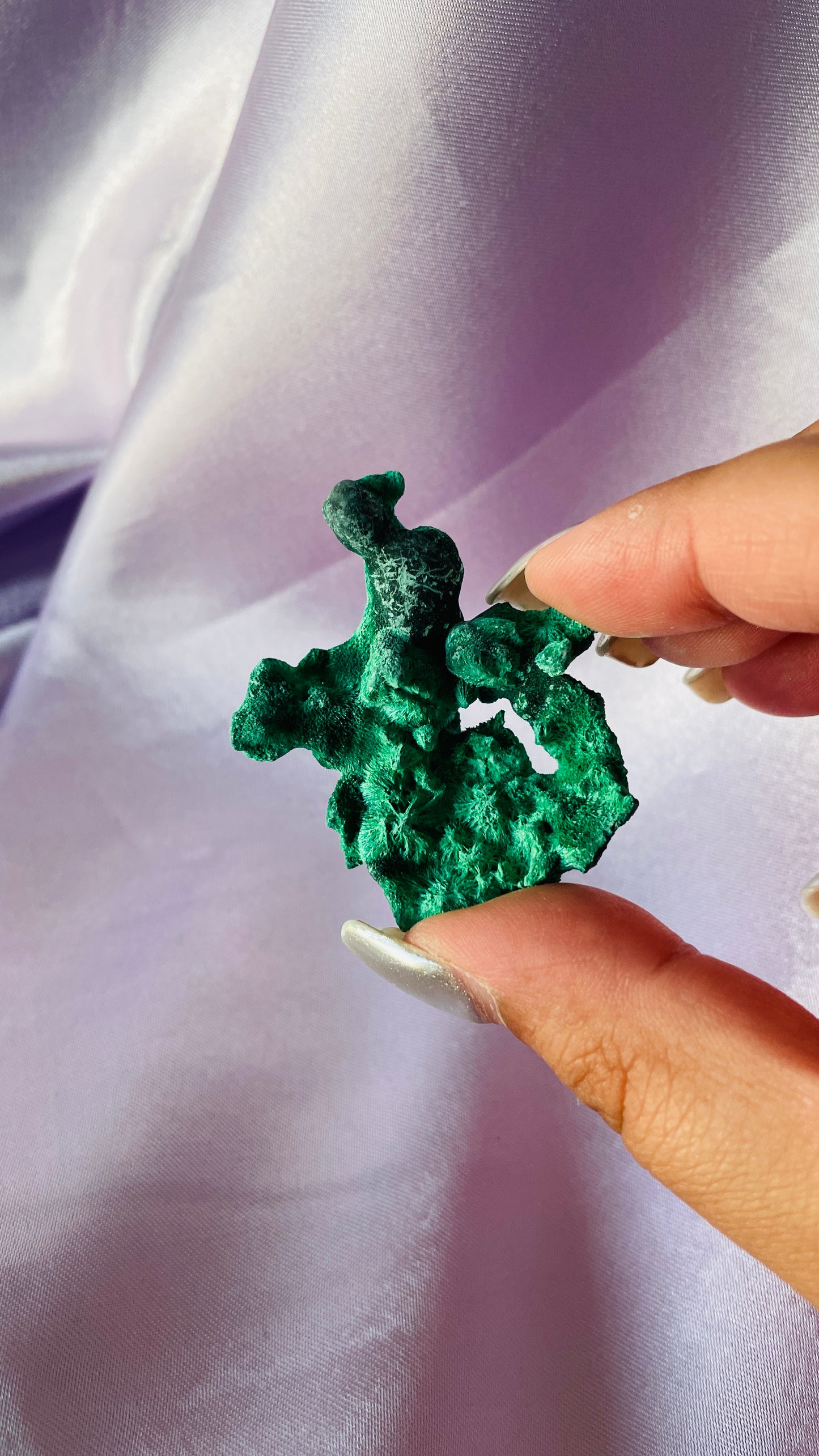 Raw Fibrous Malachite Specimens
