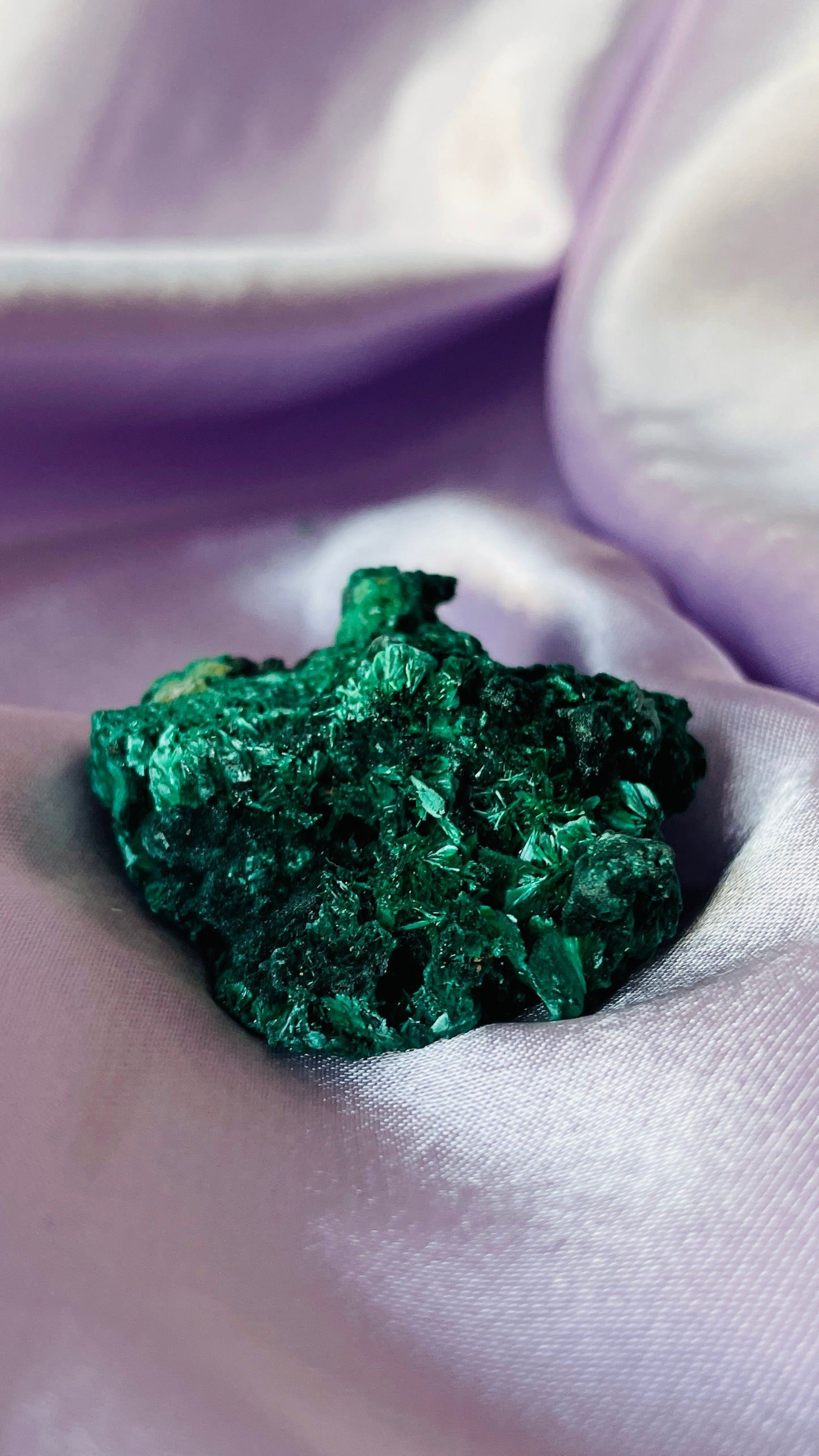 Raw Fibrous Malachite Specimens